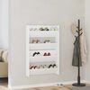 vidaXL Wall Shoe Cabinet 2 pcs White 80x18x60 cm Engineered Wood