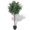 vidaXL Fake Plant | Green and red | Plastic leaves and fruits | 120 cm