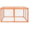 vidaXL Rabbit Hutch 124x120x60 cm Solid Firwood