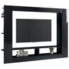 vidaXL TV Cabinet High Gloss Black 152x22x113 cm Engineered Wood