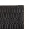vidaXL Room Divider 5 Panels Black Poly Rattan