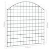 vidaXL Arched Garden Fence Set 77.5x78.5 cm Green