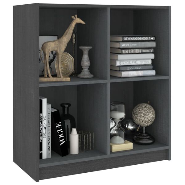 vidaXL Sideboard Grey 70x33x76 cm Solid Pinewood