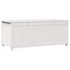 vidaXL Storage Box | White | Solid pinewood | Large | Storage Box | Rectangular