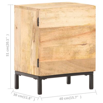 vidaXL Bedside Cabinet 40x30x51 cm Solid Mango Wood