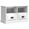 vidaXL TV Cabinet High Gloss White 80x35x50 cm Engineered Wood