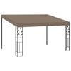 vidaXL Wall-mounted Gazebo 4x3x2,5 m Taupe