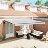 vidaXL Awning Frame Manual Anthracite 500 x 300 cm Aluminium