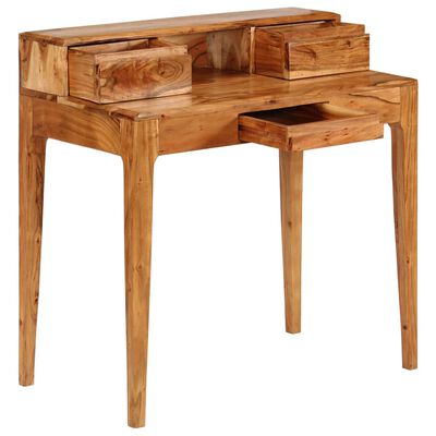 vidaXL Writing Desk with Drawers Solid Wood 88x50x90 cm
