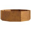vidaXL Planter Rusty 120 x 120 x 35 cm Weathering Steel
