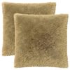 vidaXL Cushion 2 pcs HEERLEN Light Grey 55 x 55 cm PV Fleece