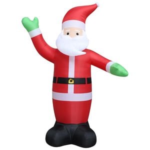 vidaXL Inflatable Santa Claus | Red, White, Black, Green