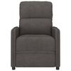 vidaXL Massage Chair Dark Grey Microfiber Fabric