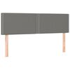 vidaXL Headboards Dark Grey 144x5x78/88 cm Fabric