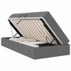 vidaXL Storage Bed with Mattress Dark Grey 90 x 190 cm Polyester