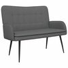 vidaXL 2-Seater Sofa Dark Grey 115 x 61 x 87 cm Fabric