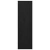 vidaXL Wall Cabinets 2 pcs Black 30x30x100 cm Solid Pinewood