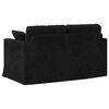 vidaXL Sofa Black 138 x 78 x 80 cm Velvet