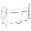 vidaXL Bench Dark Grey 110x45x60 cm Fabric