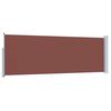 vidaXL Patio Retractable Side Awning 100x300 cm Brown
