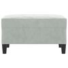 vidaXL Footstool Light Grey 70x55x41 cm Velvet