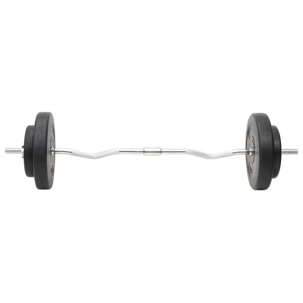 vidaXL Barbell and Dumbbell with Plates 60 kg