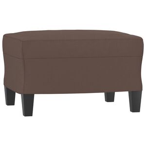 vidaXL Footstool Brown 60x50x41 cm Faux Leather