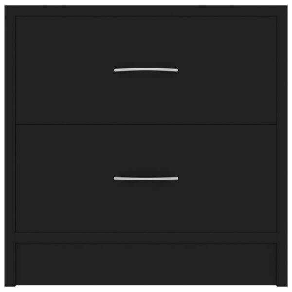 vidaXL Bedside Cabinet Black 40x30x40 cm Engineered Wood