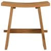 vidaXL Bathroom Stool Brown 50 x 29.5 x 50.5 cm Solid Teak Wood