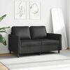 vidaXL 2-Seater Sofa Black 120 cm Faux Leather