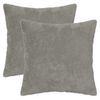 vidaXL Cushion Cover 2 pcs HEERLEN Light Grey 40 x 40 cm