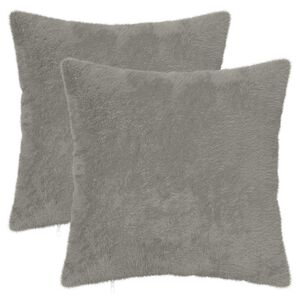 vidaXL Cushion Cover 2 pcs HEERLEN Light Grey 40 x 40 cm