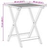 vidaXL Garden Table Folding Natural 60 x 60 x 72 cm Solid Acacia Wood
