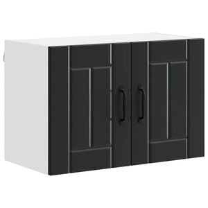vidaXL Wall Cabinet LUCCA Black 60 x 31 x 40 cm Engineered Wood