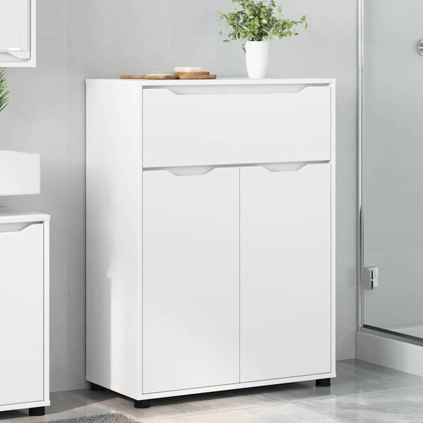 vidaXL Bathroom Cabinet White 72.5 x 36.5 x 100 cm Engineered Wood