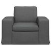vidaXL Sofa Dark Grey 103 x 80 x 82 cm Fabric