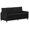 vidaXL Sofa Black 196 x 81 x 87.5 cm Velvet