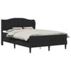 vidaXL Bed Frame with Headboard Black 137 x 190 cm Faux Leather