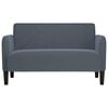 vidaXL Loveseat Sofa Dark Grey 109 cm Velvet