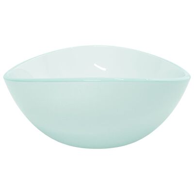 vidaXL Basin Tempered Glass 54.5x35x15.5 cm Frosted