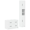 vidaXL 2 Piece Bathroom Cabinet Set UTRECHT White Engineered Wood