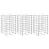 vidaXL Gabion Raised Beds 3 pcs 30x30x50 cm Iron
