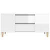 vidaXL TV Cabinet High Gloss White 102x44.5x50 cm Engineered Wood