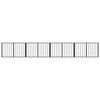 vidaXL Dog Gate 4 pcs Black 100 x 60 cm Galvanised Steel