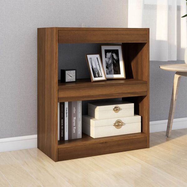 vidaXL Book Cabinet/Room Divider Brown Oak 60x30x72 cm
