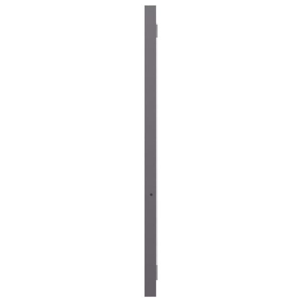vidaXL Bathroom Mirror High Gloss Grey 90x1.5x37 cm Engineered Wood