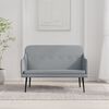 vidaXL Bench Light Grey 110x76x80 cm Fabric