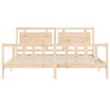 vidaXL Bed Frame without Mattress Solid Wood Pine