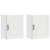 vidaXL Kitchen Wall Cabinets 2 pcs "Kalmar" White Engineered Wood