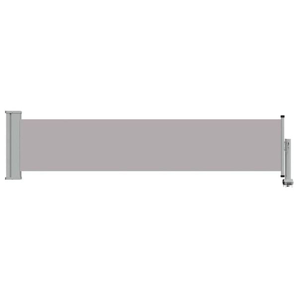 vidaXL Patio Retractable Side Awning 60x300 cm Grey